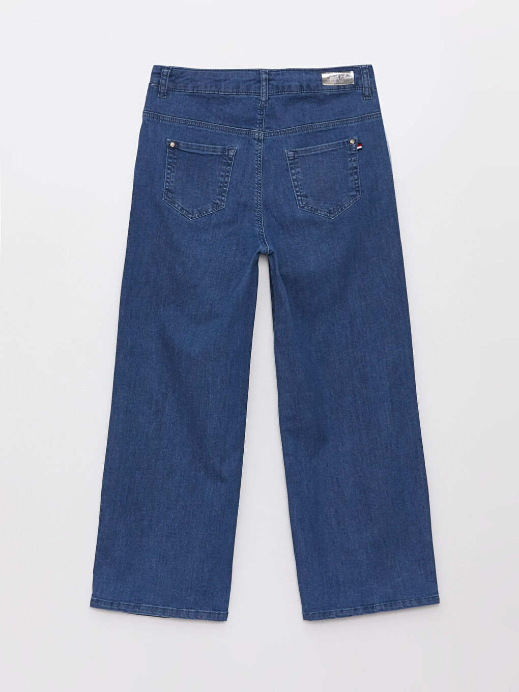 İndigo Basic Geniş Paça Kız Çocuk Pantolon-1