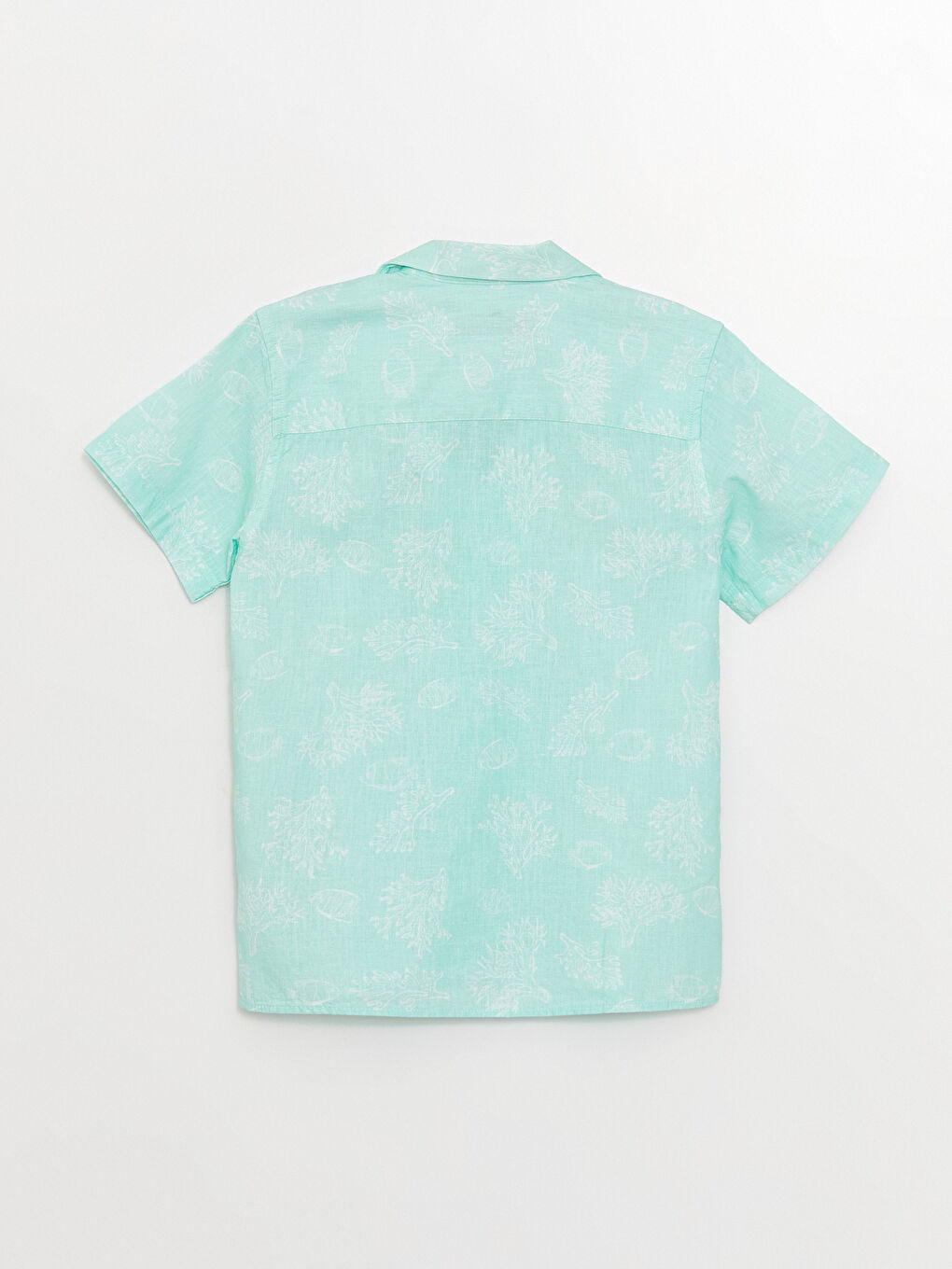 Patterned Linen Blend Boys' Shirt -S3FN11Z4-LRL