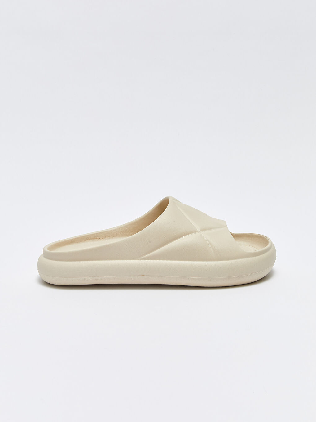 Bej Tek Bantlı Kadın Terlik-1