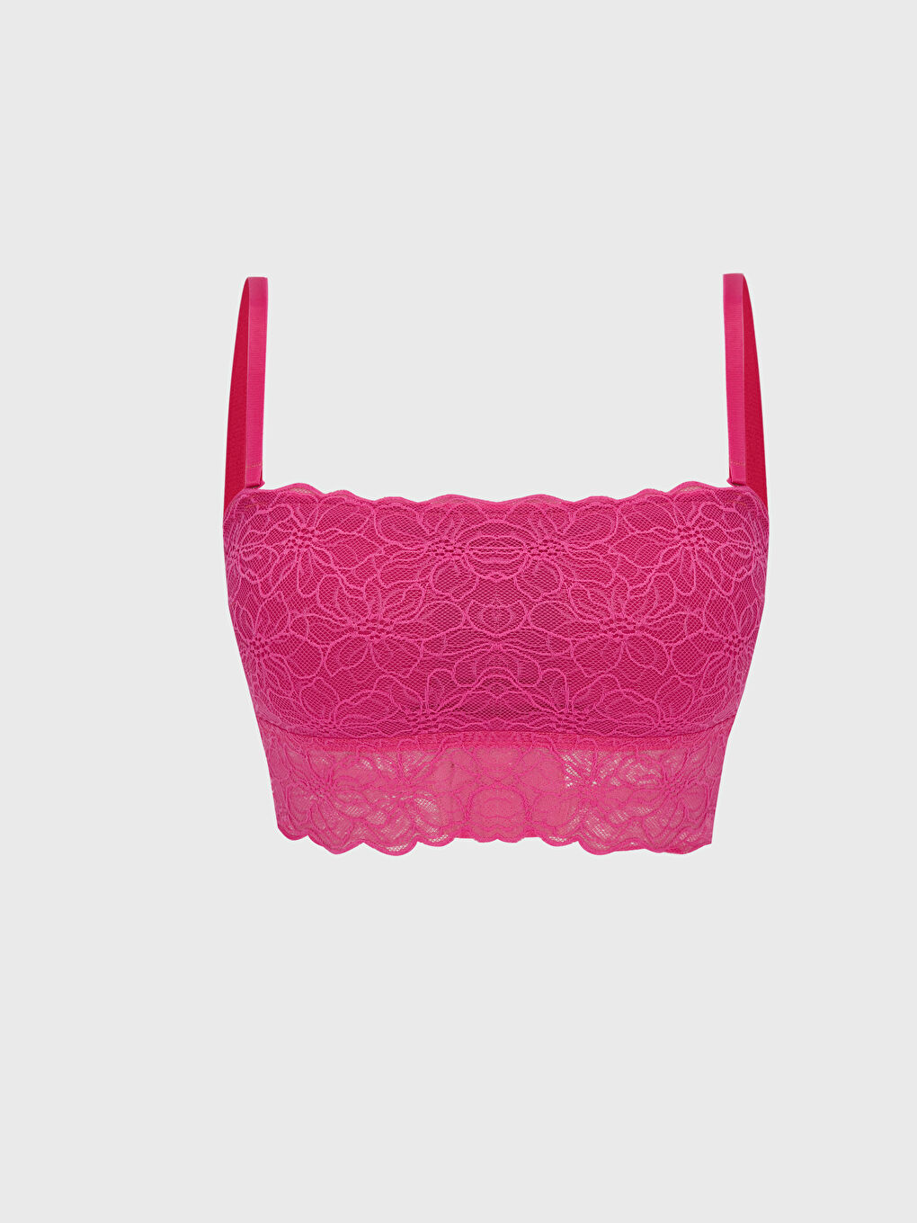 Wireless Non-Padded Lace Bandeau Bra -S3FN19Z8-R29