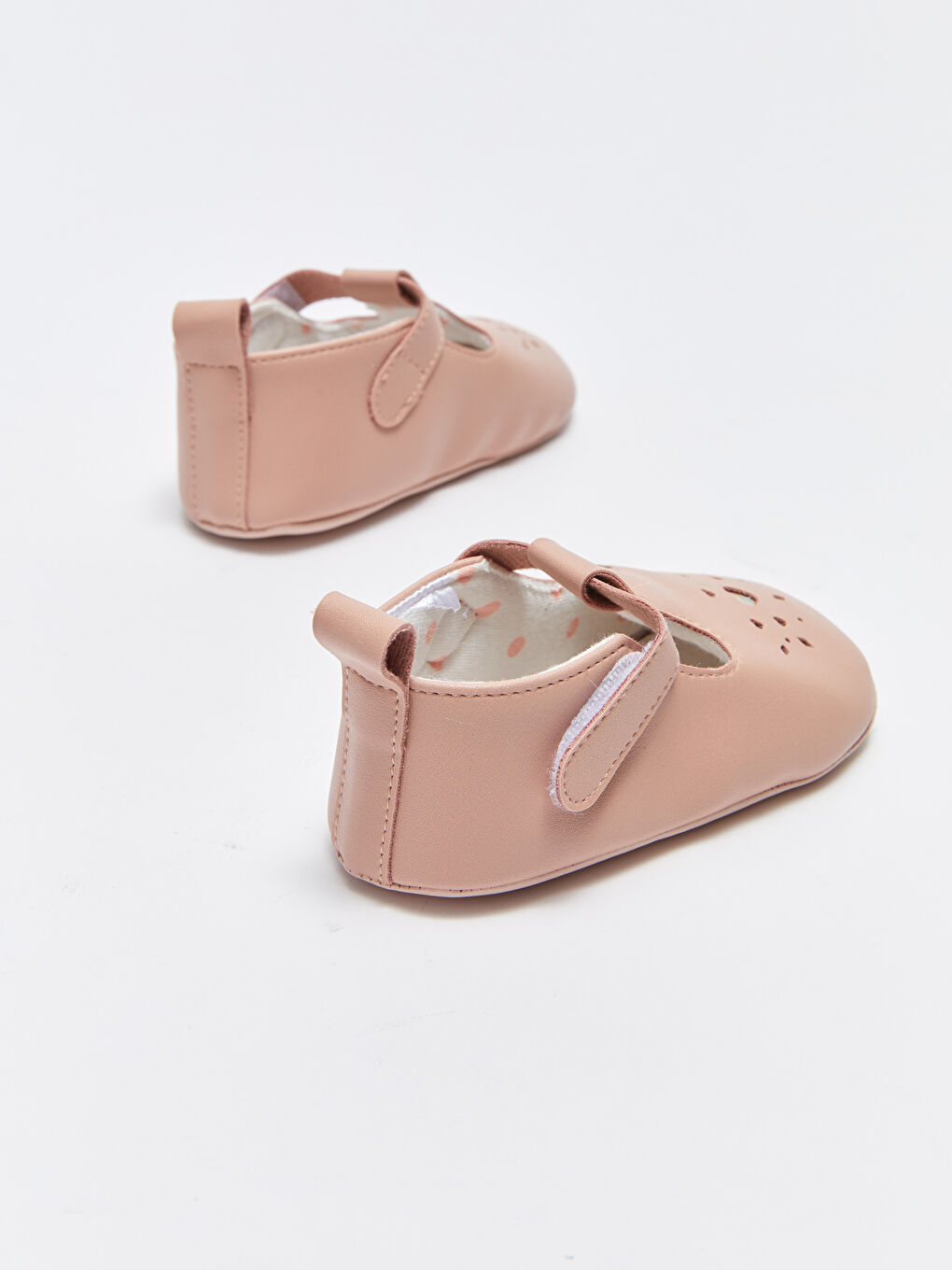 Pembe Cırt Cırtlı Kız Bebek Yürüme Öncesi Ayakkabısı-4