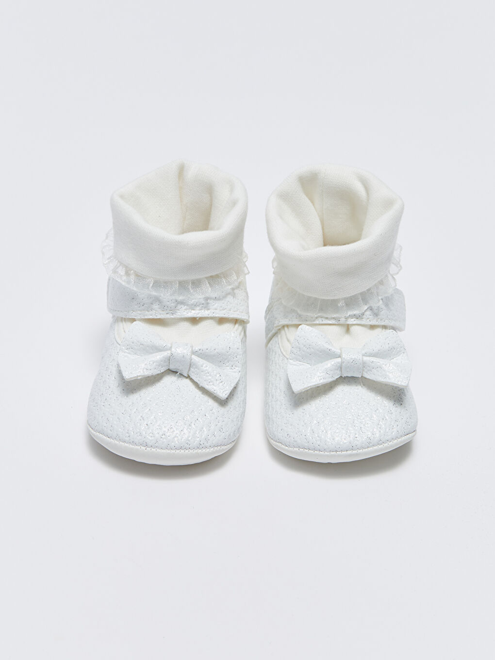 LCW STEPS Baby Girl First Step Shoes with Bow Detailed Socks -S3FN38Z1-FDU