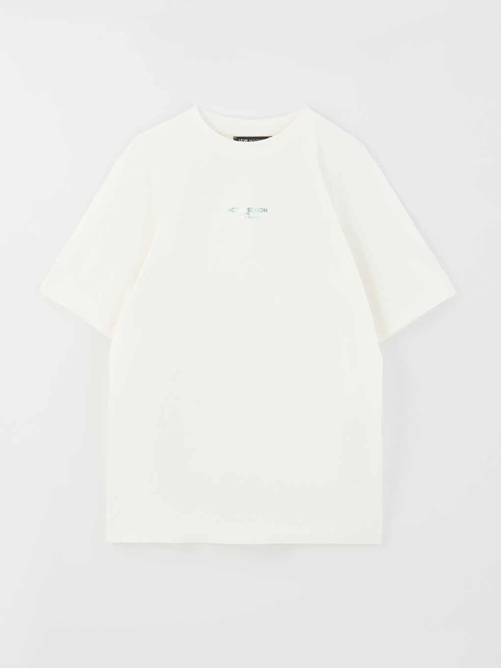 Crew Neck Printed Short Sleeve Women's Tunic-6