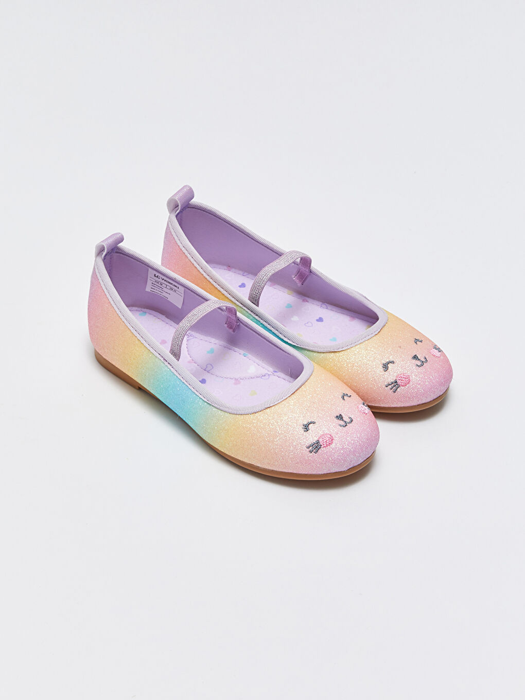LCW STEPS Embroidered Silvery Girls' Flats -S3FO04Z4-F9C