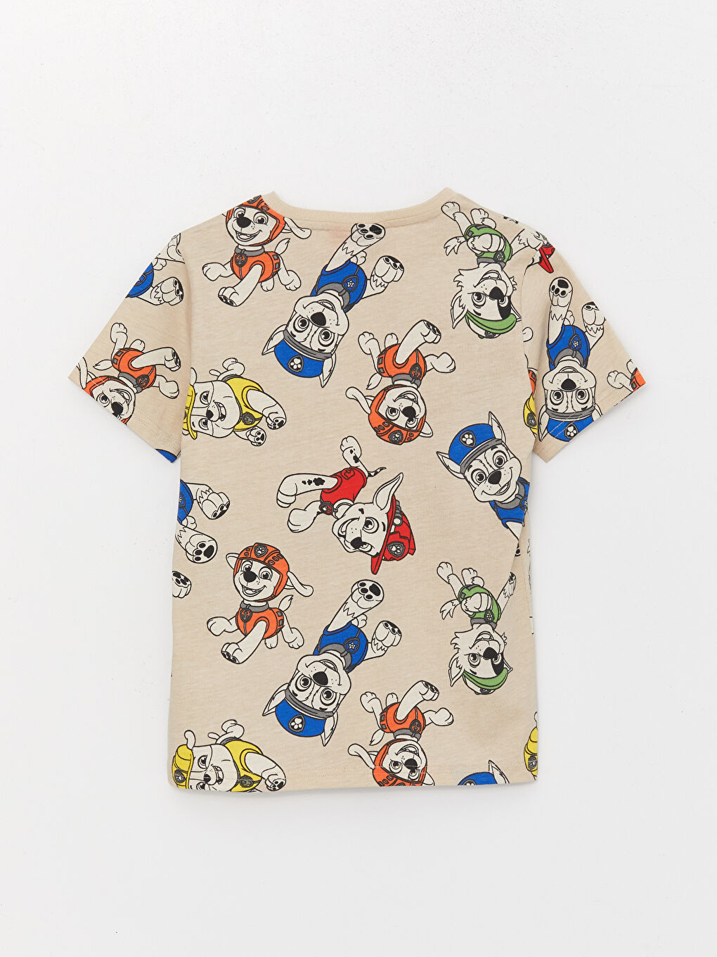LCW Kids Crew Neck Paw Patrol Printed Short Sleeve Boy T-Shirt -S3FO09Z4-LQB