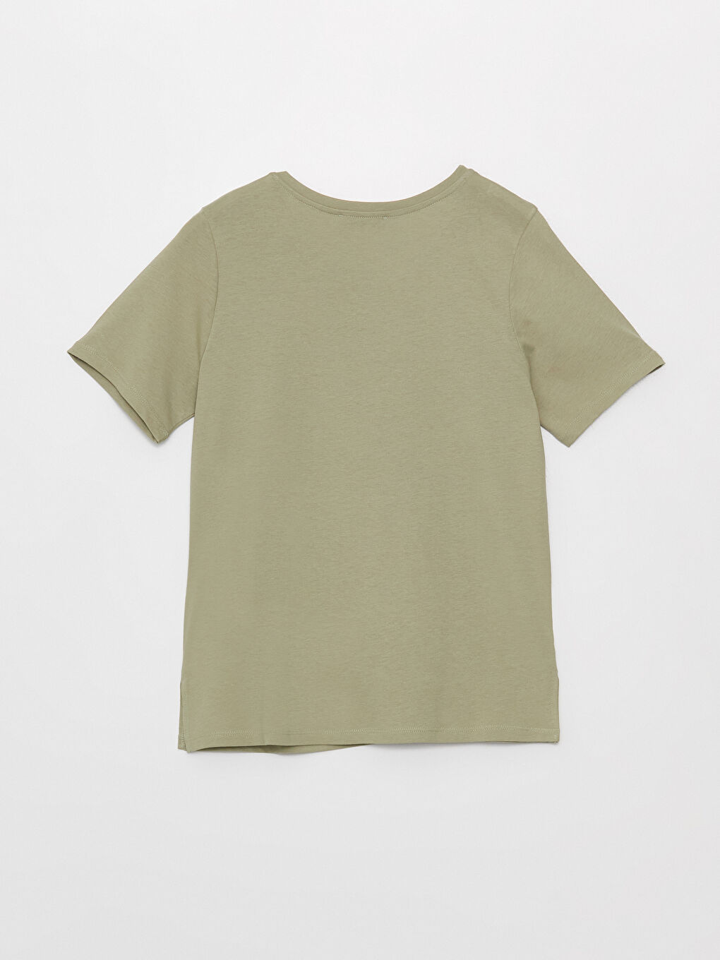 Crew Neck Printed Short Sleeve Women's T-Shirt-6
