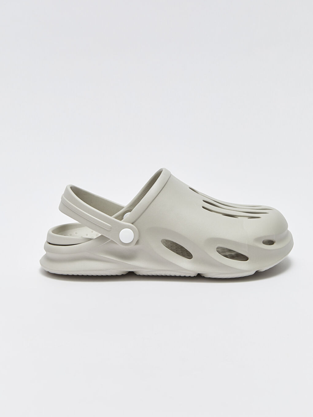 Gri Önü Kapalı Erkek Plaj Sandaleti-1