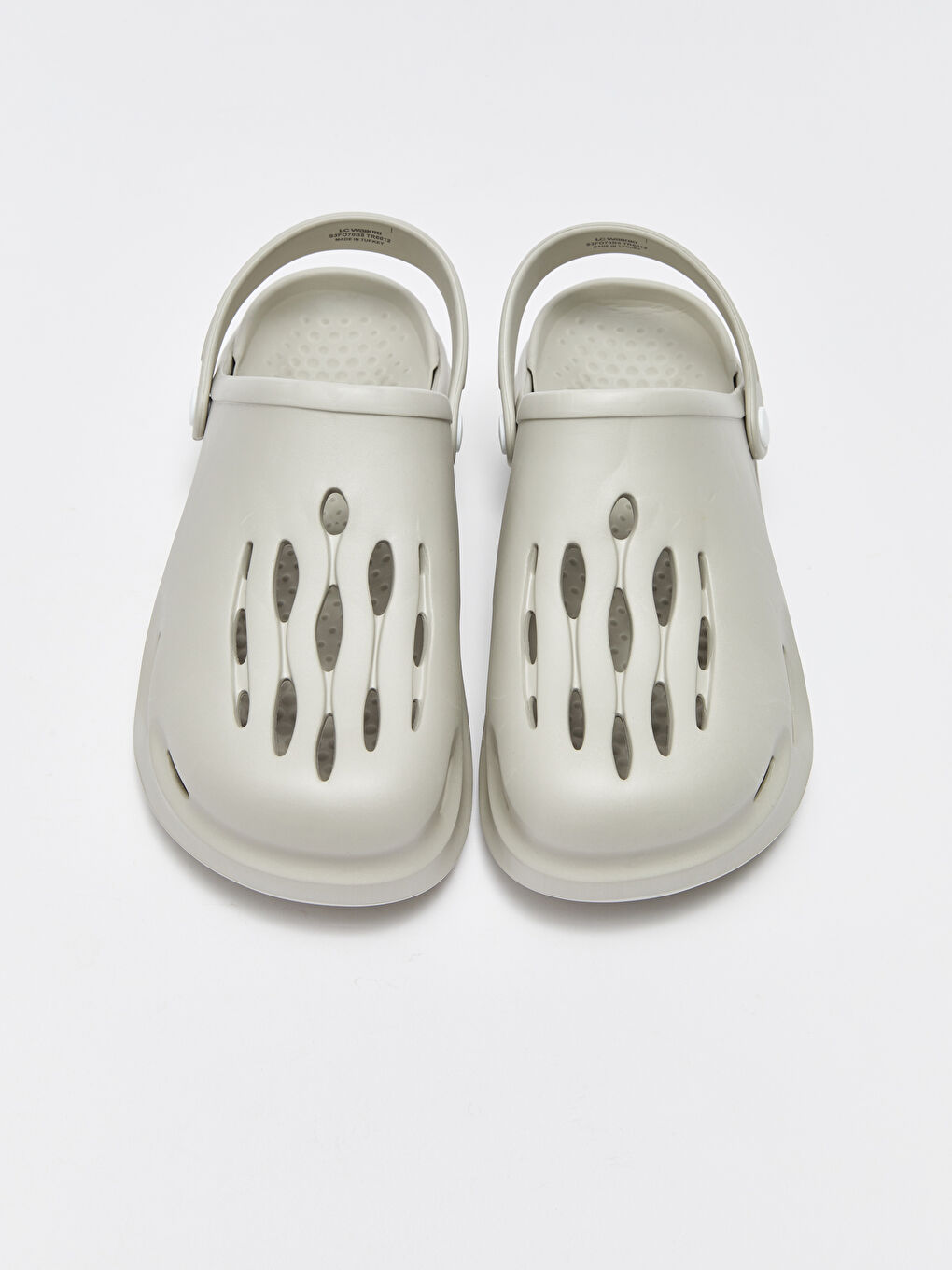 Gri Önü Kapalı Erkek Plaj Sandaleti-2