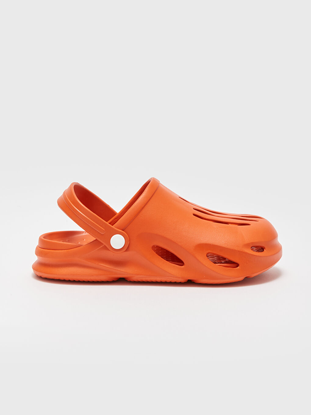 Turuncu Önü Kapalı Erkek Plaj Sandaleti-1