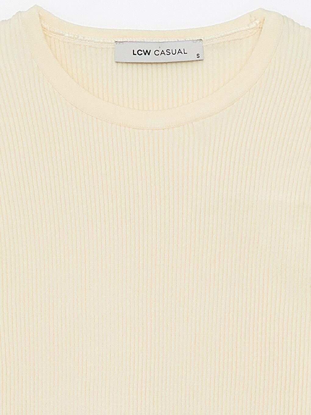 Women's Crew Neck Plain Crop -S3FO84Z8-SZQ