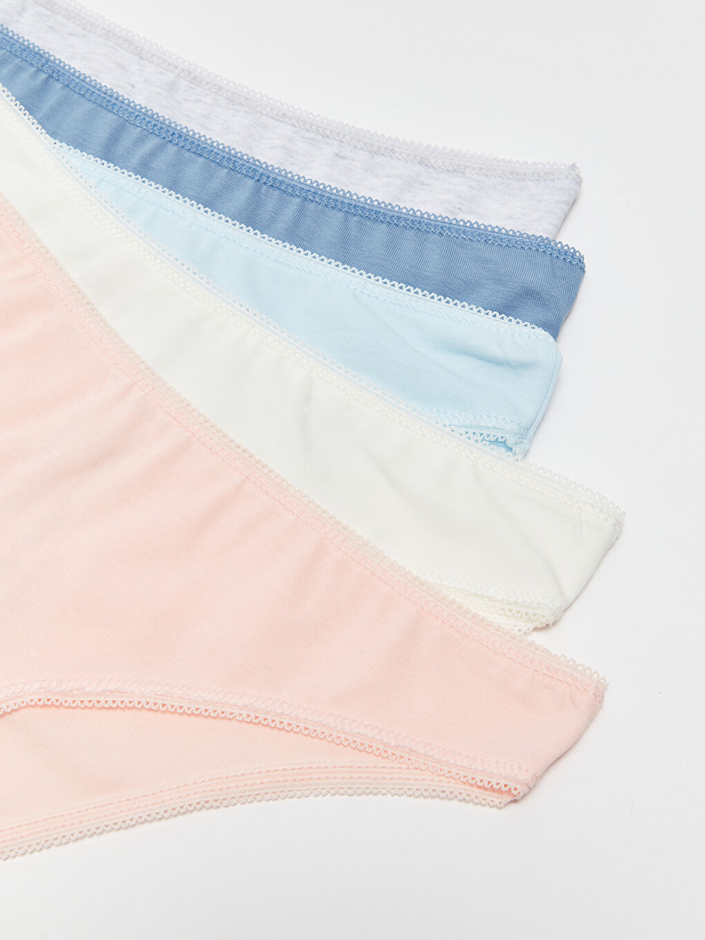 Mavi Düz Brazilian Külot 5'li Paket-2