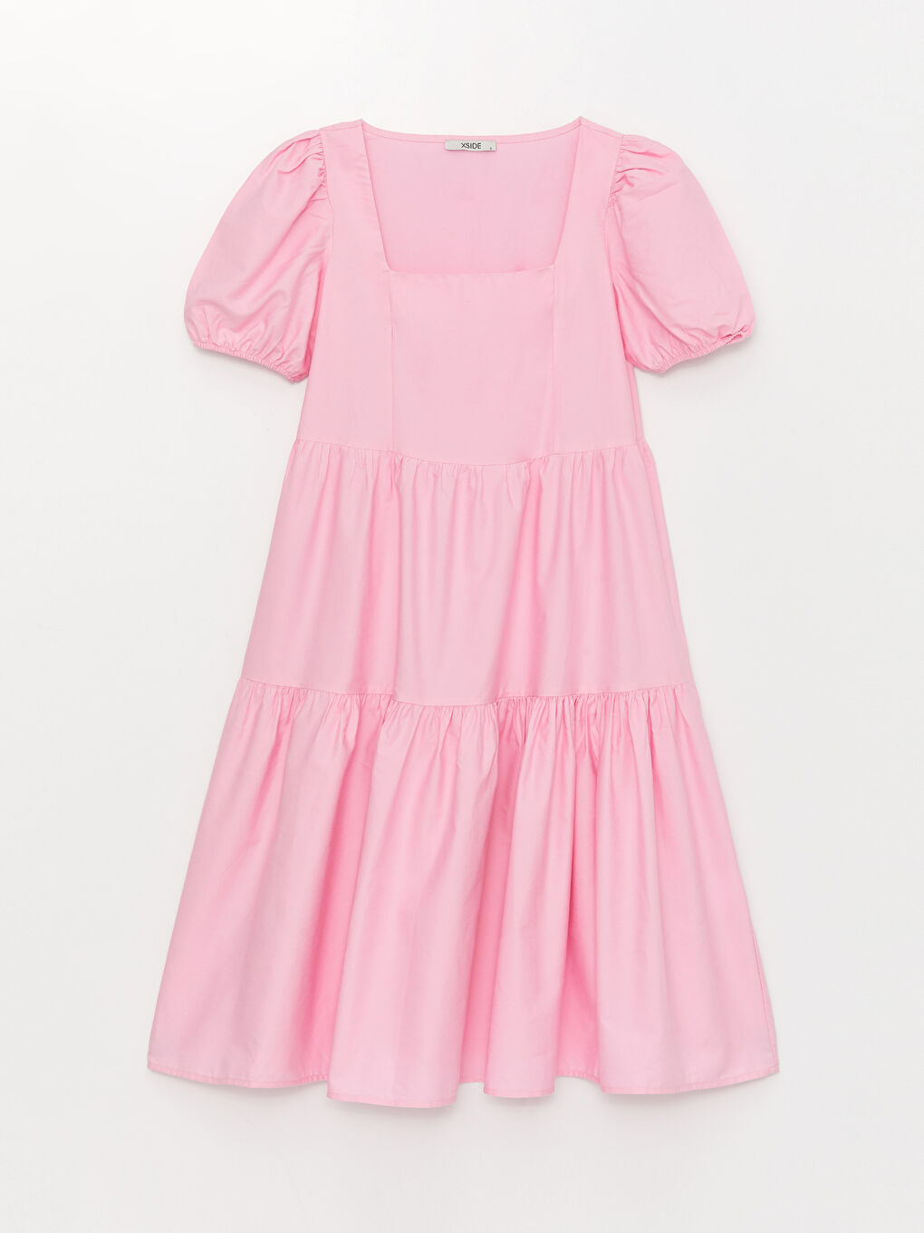 Square Neck Regular Balloon Sleeve Women's Dress -S3FP24Z8-QY8