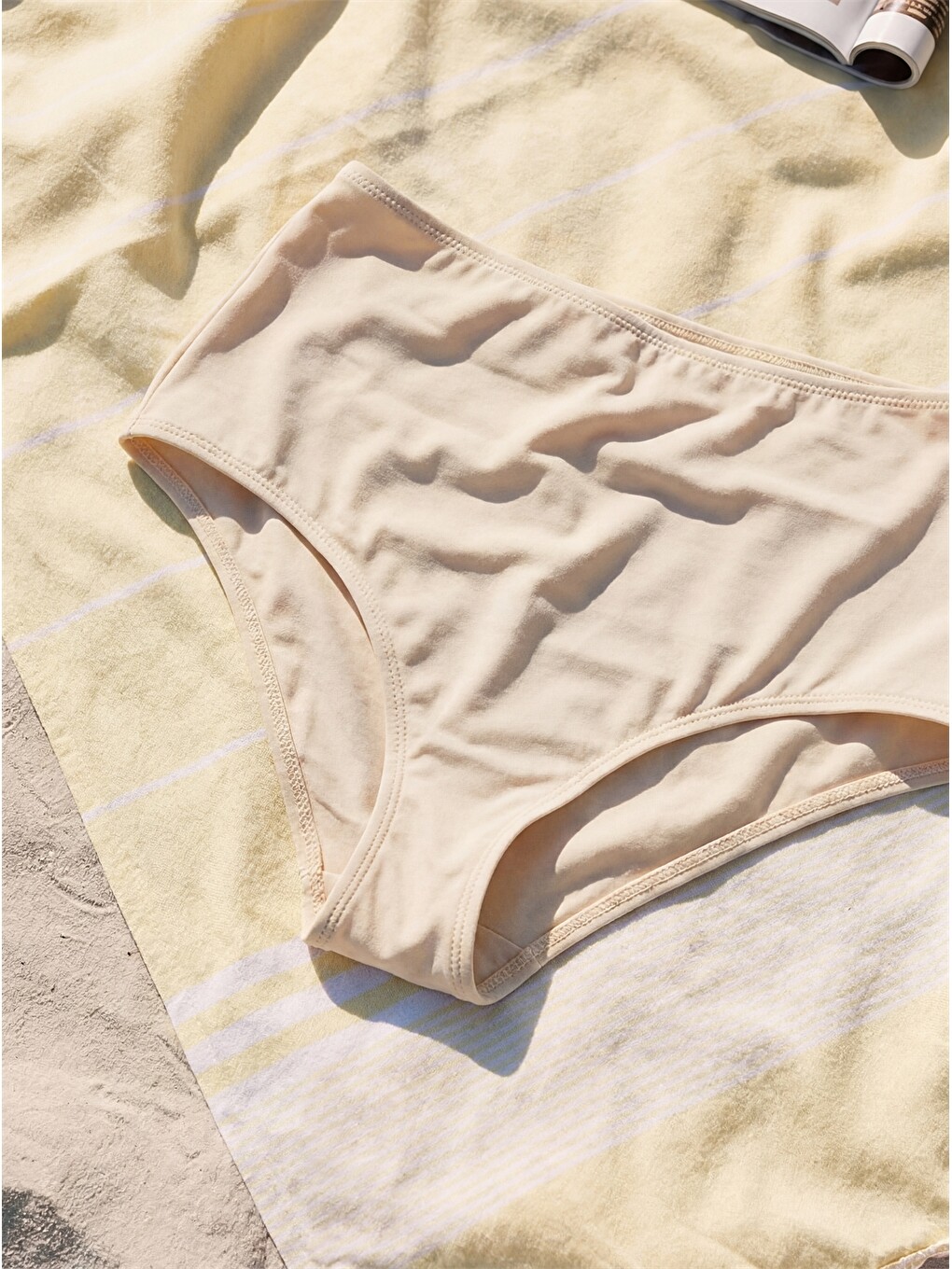 Bej Kadın Düz Bikini Alt