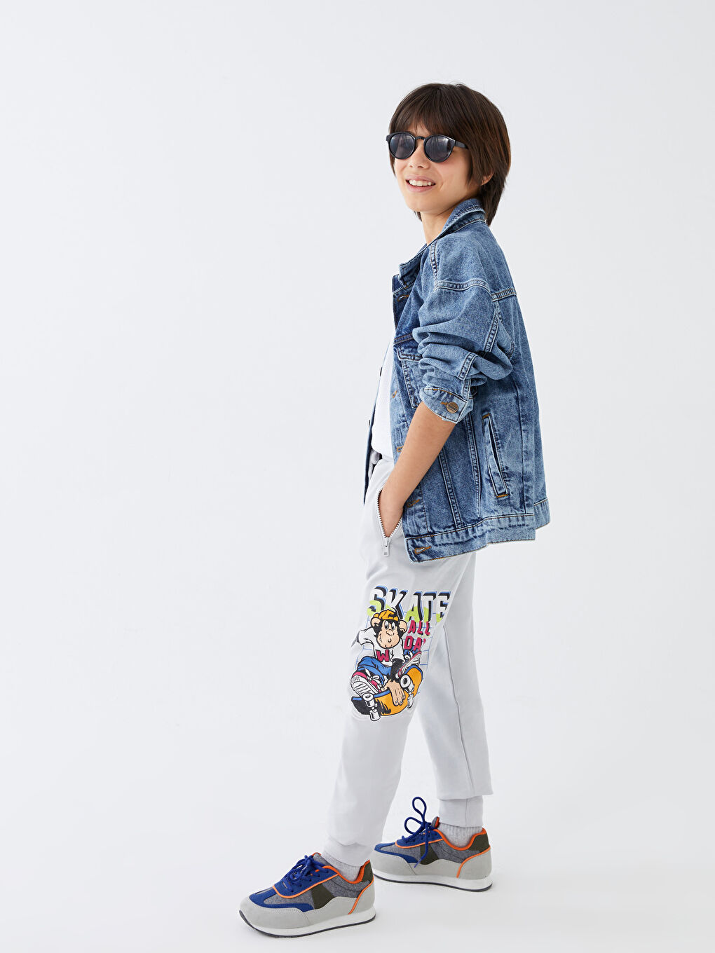 Elasticated Waist Relaxed Fit Boys' Jogger Sweatpants