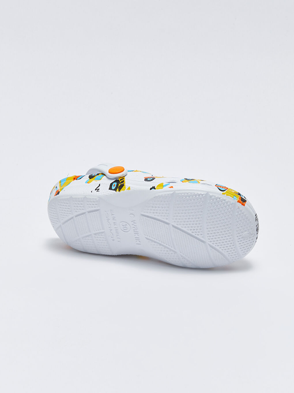 Beyaz Baskılı Erkek Çocuk Plaj Sandaleti-3