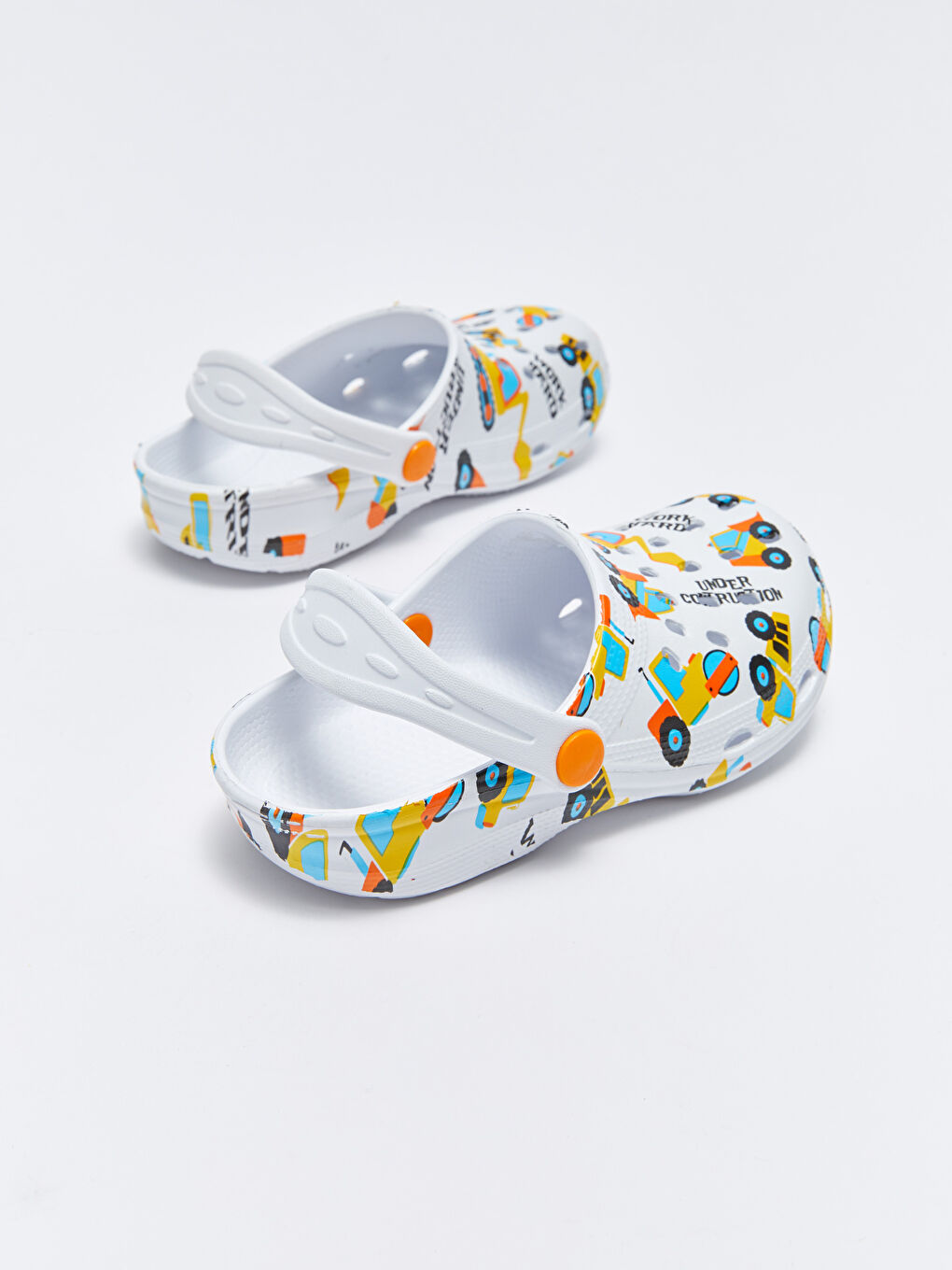 Beyaz Baskılı Erkek Çocuk Plaj Sandaleti-4