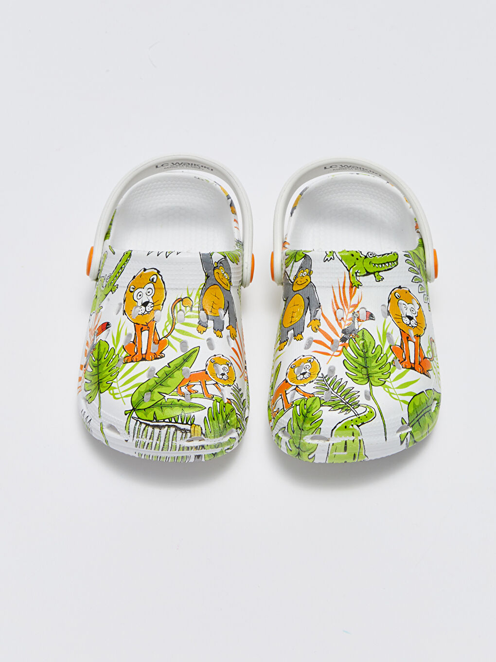 Beyaz Baskılı Erkek Çocuk Sandalet-2