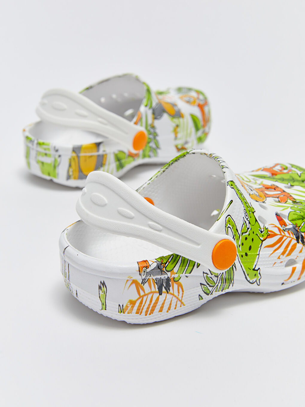 Beyaz Baskılı Erkek Çocuk Sandalet-4