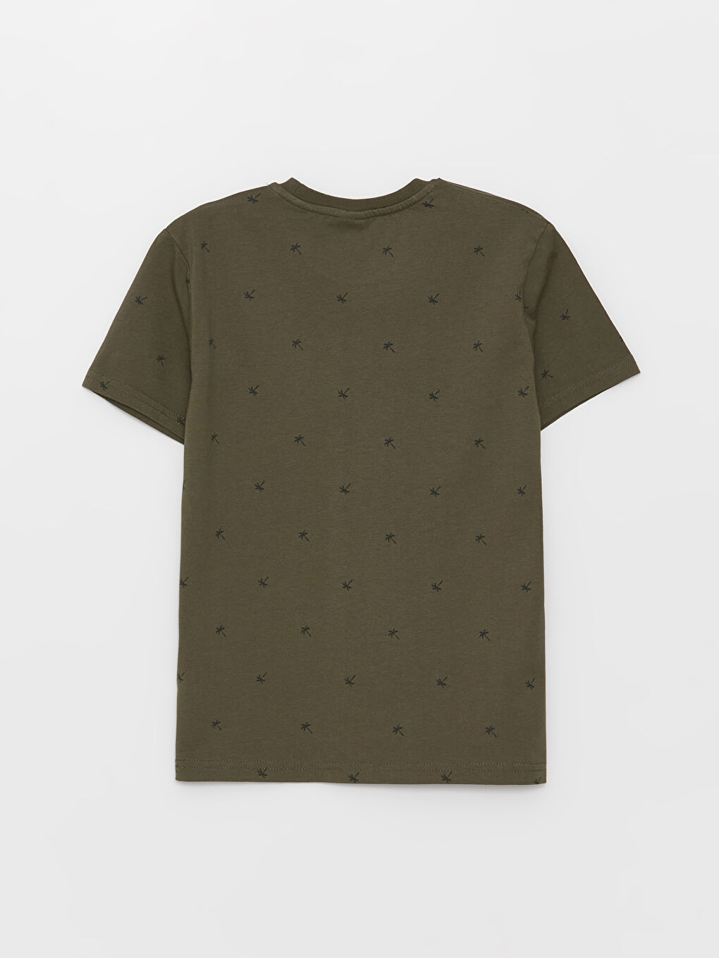 Crew Neck Printed Short Sleeve Boys' T-Shirt-1