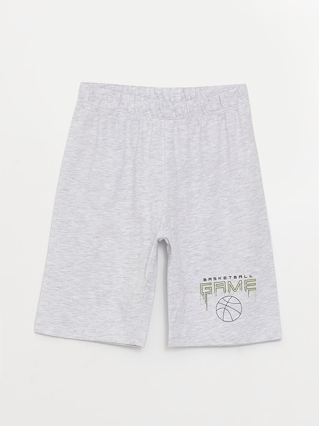 Lacivert Beli Lastikli Baskılı Erkek Çocuk Pijama Şort 2'li-1