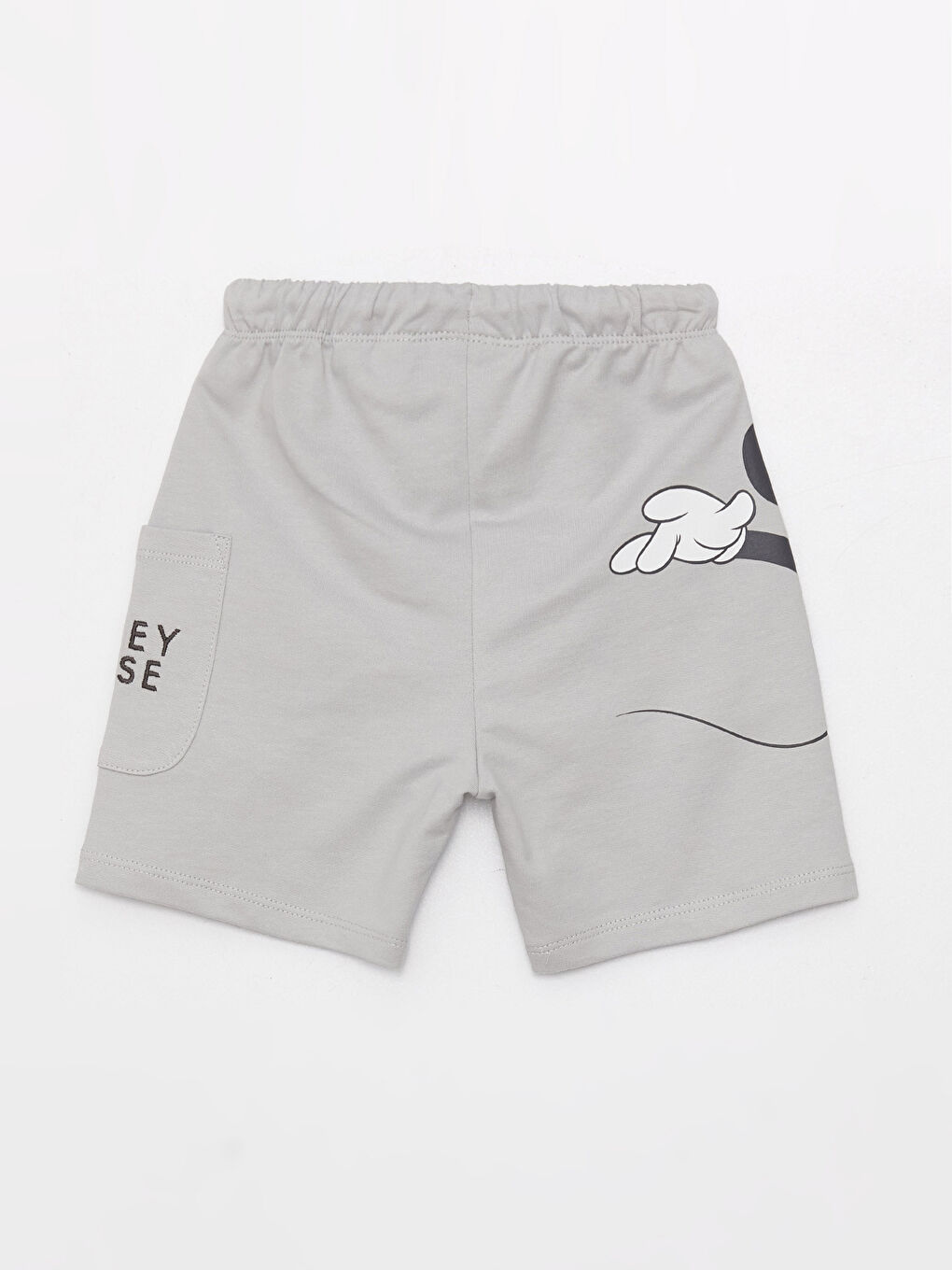 Elastic Waist Mickey Mouse Printed Baby Boys' Shorts-3