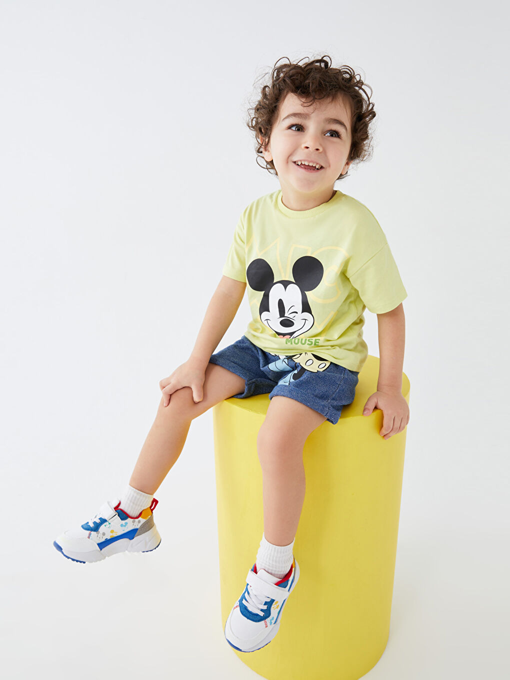 شورت أولاد رضع مطبوع ميكي ماوس-1