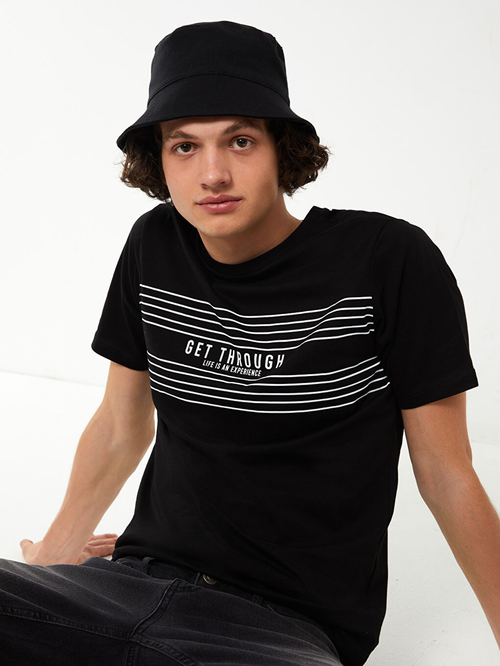 Siyah Erkek Bucket Şapka-2