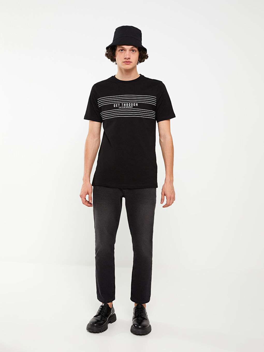 Siyah Erkek Bucket Şapka-3