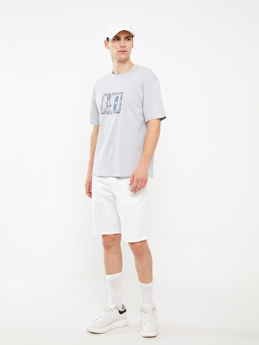 Ekru Erkek Kep Şapka-2