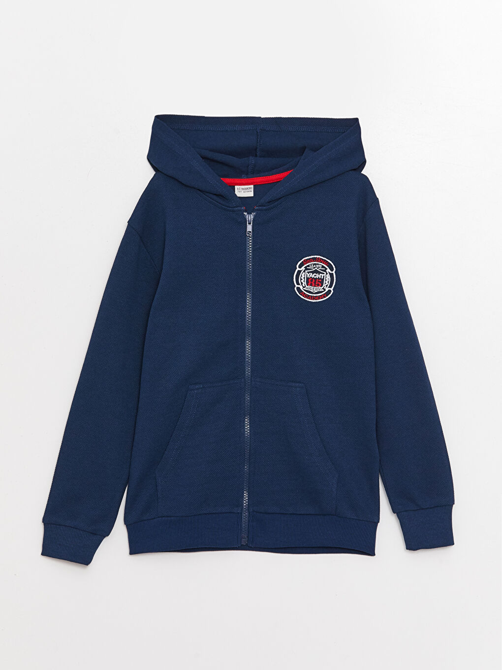 LCW Kids Hooded Embroidered Long Sleeve Boy Zipper