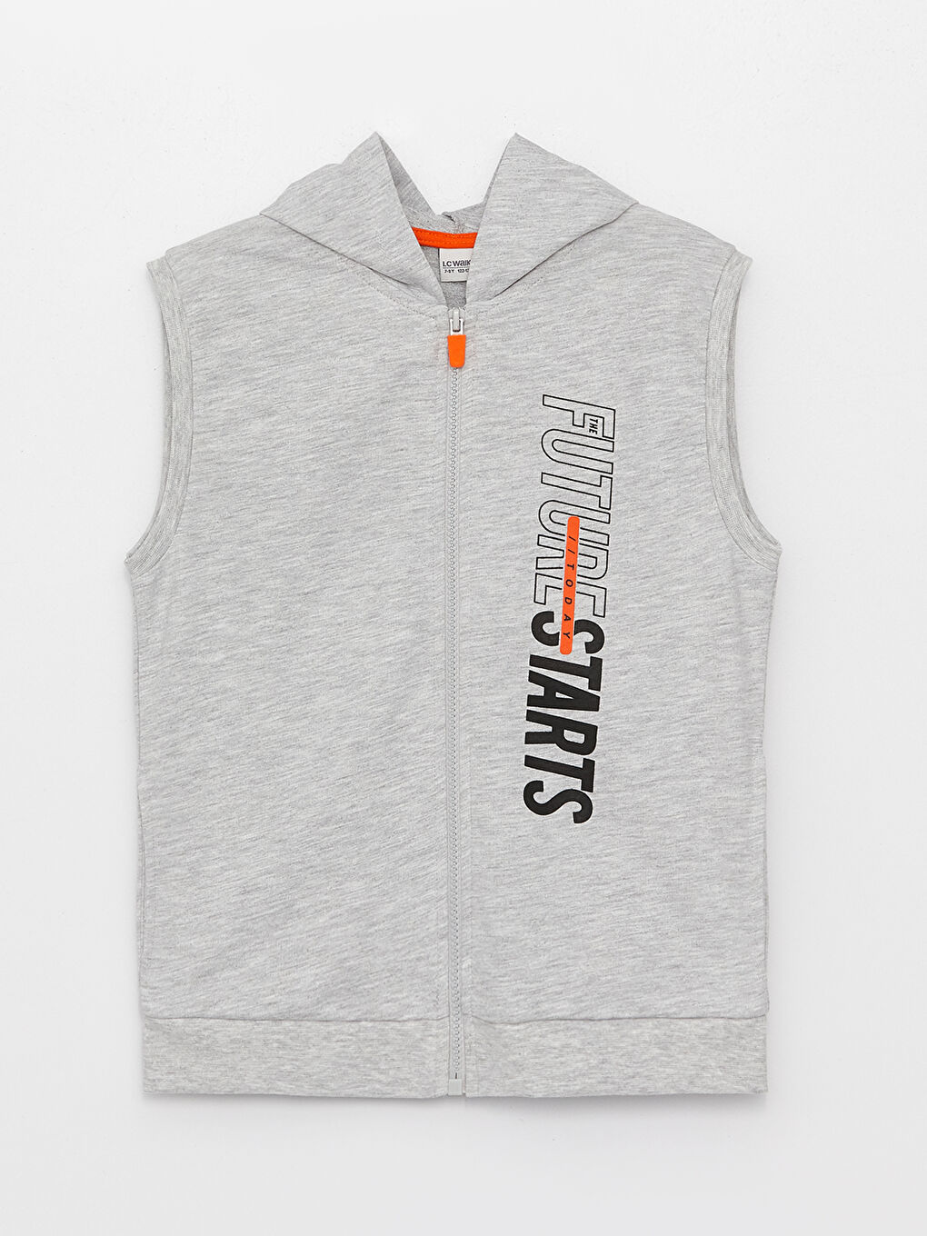 Жилет на молнии с капюшоном и принтом для мальчика