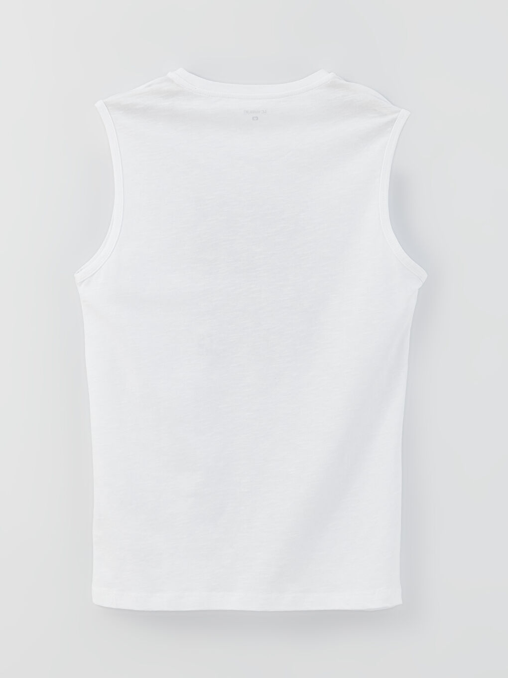 LC WAIKIKI Beyaz Bisiklet Yaka Baskılı Penye Erkek Pijama Üst - 6