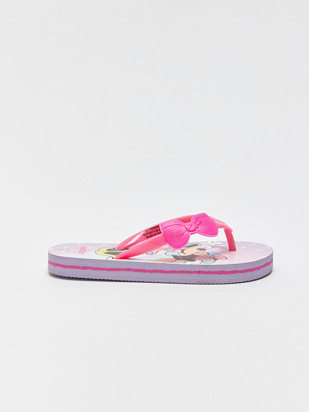 LCW STEPS Minnie Mouse Printed Girls' Flip-Flops Beach