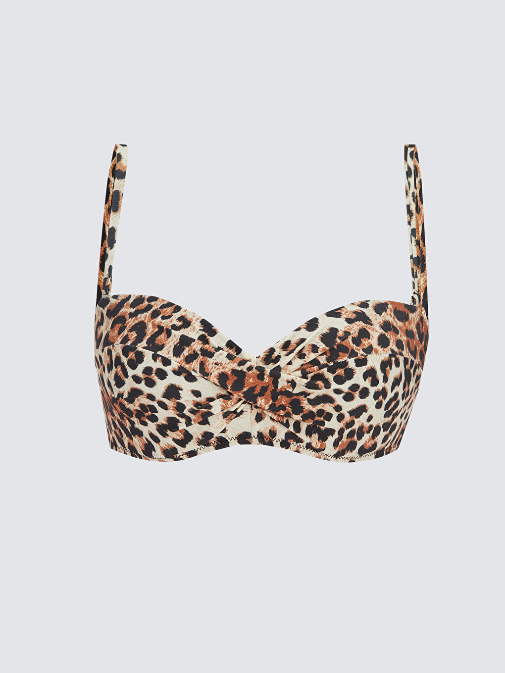 LCW DREAM Kahverengi Kadın Desenli Bikini Üst