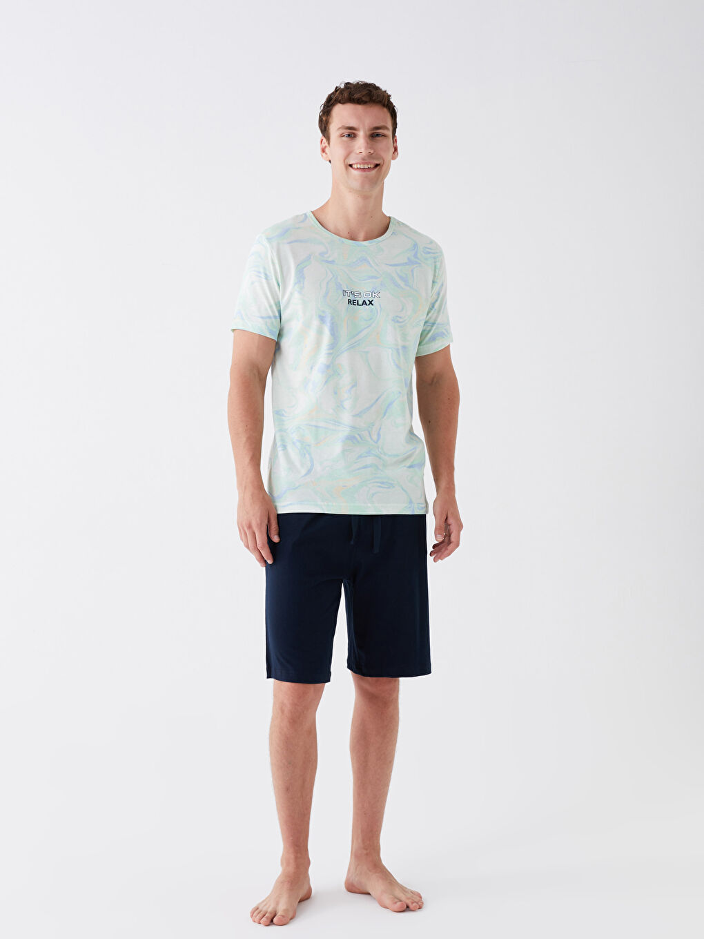 Regular Fit Men's Short Pyjama Set