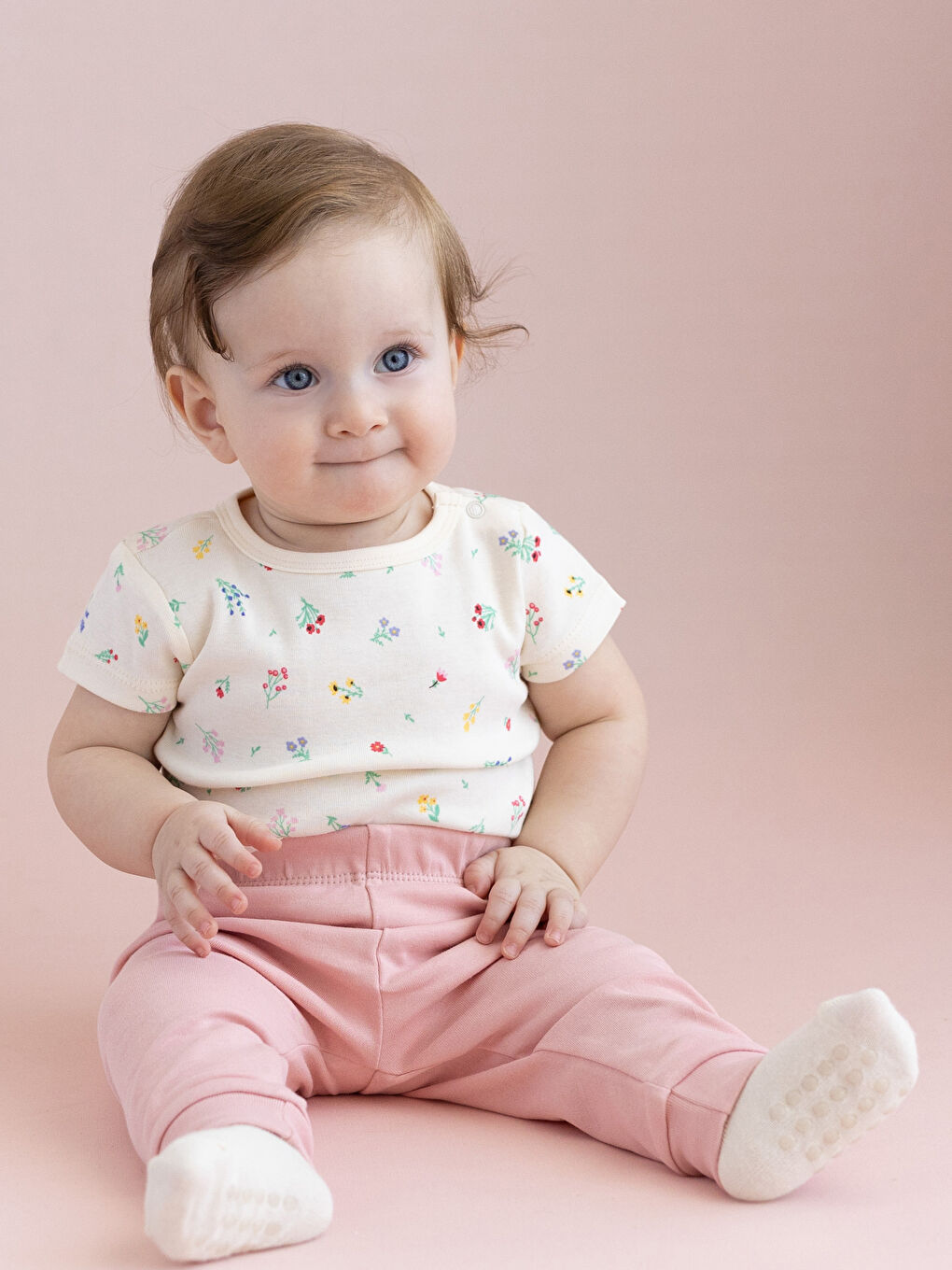 Пижамные брюки для малышек девочек с эластичным поясом, 2 упаковки-5