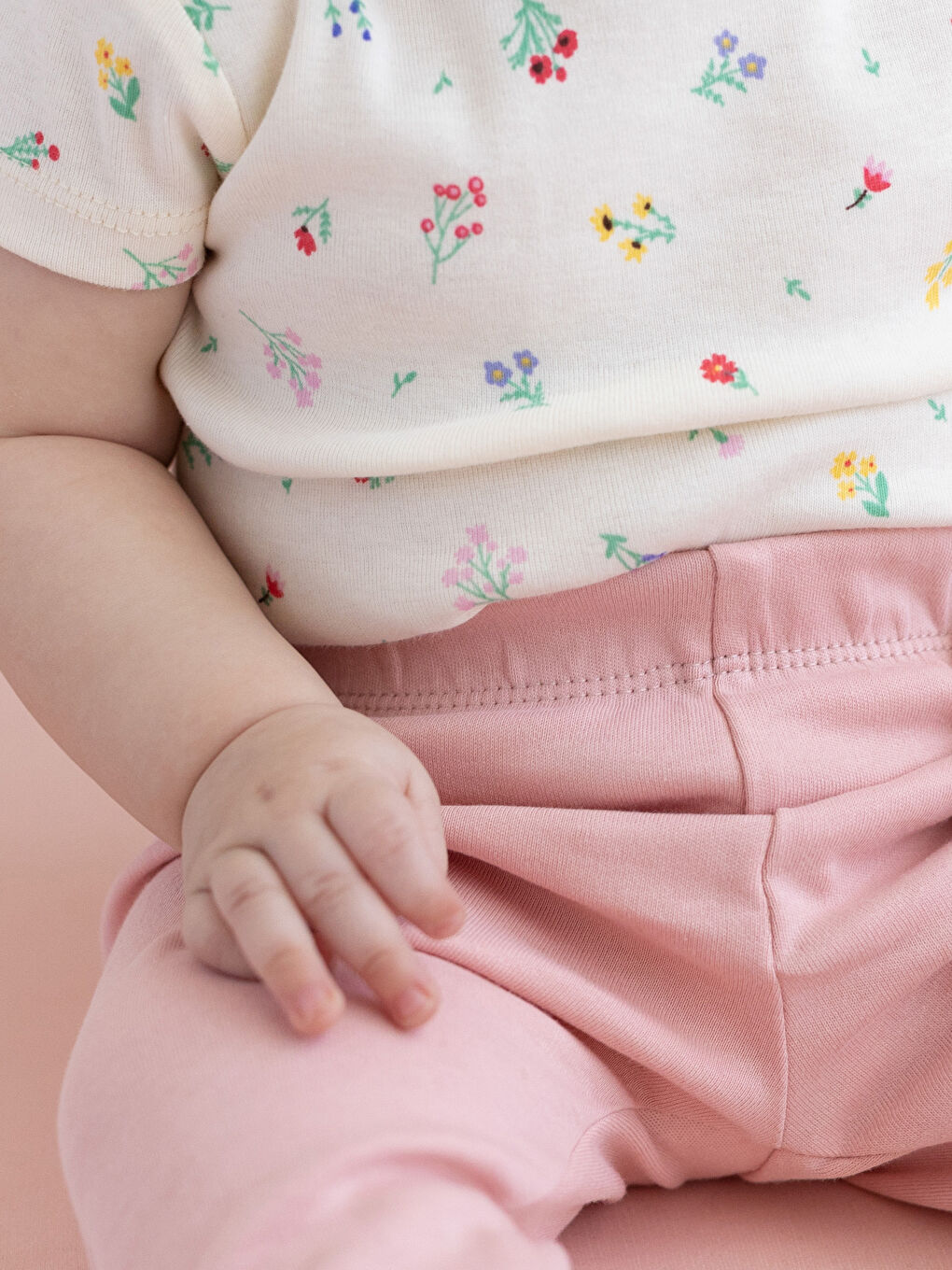 Пижамные брюки для малышек девочек с эластичным поясом, 2 упаковки-7