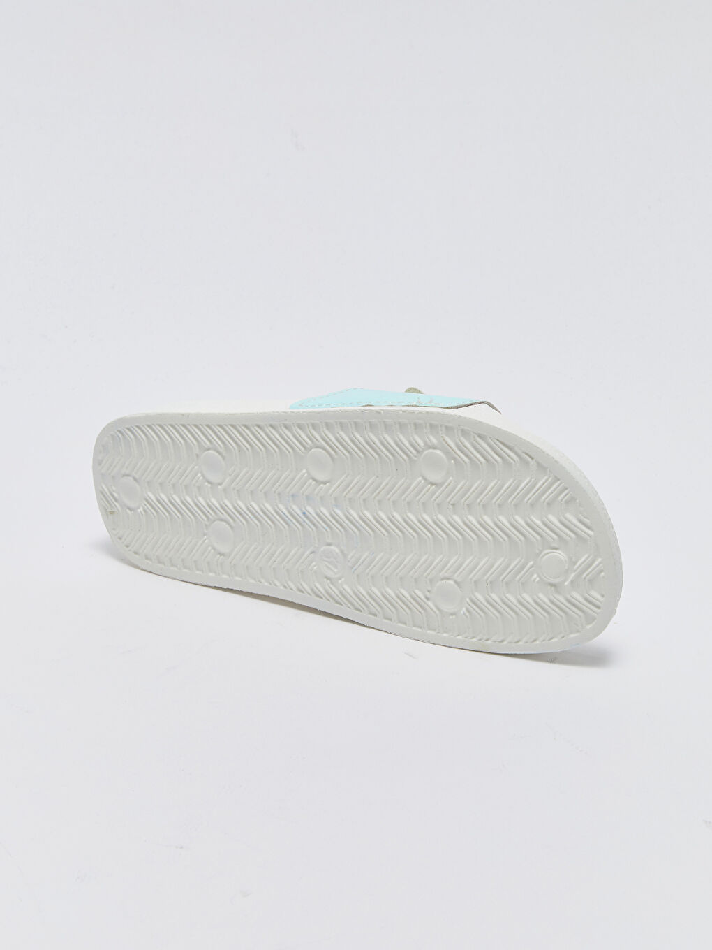 Beyaz Patch Detaylı Tek Bantlı Kız Çocuk Terlik-3