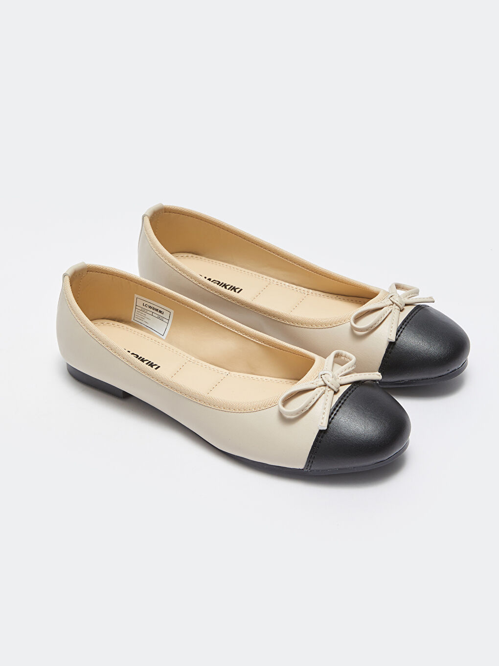 LCW STEPS Color Block Leather Look Women's Flats -S3FQ91Z8-KNF