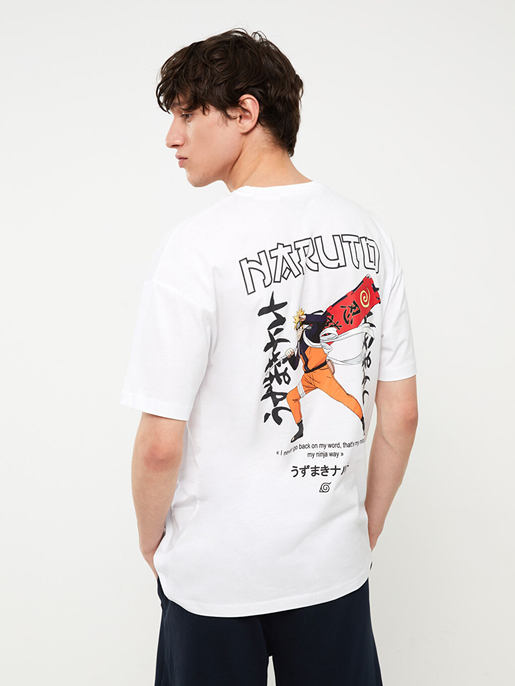 XSIDE Crew Neck Short Sleeve Naruto Printed Jersey Men's T-Shirt -S3FR24Z8-KE8