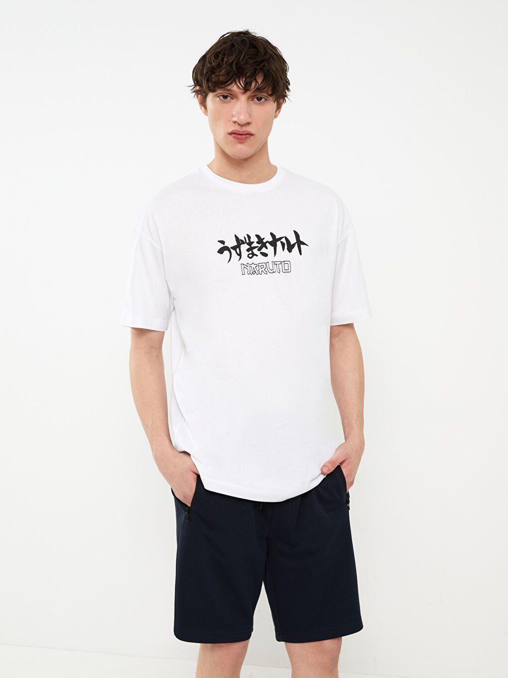 XSIDE Crew Neck Short Sleeve Naruto Printed Jersey Men's T-Shirt -S3FR24Z8-KE8