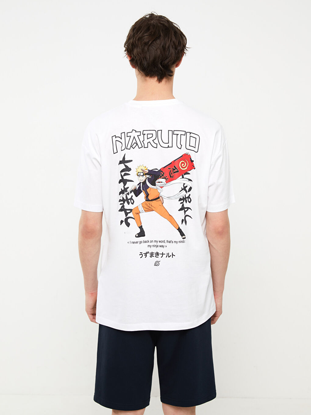 XSIDE Crew Neck Short Sleeve Naruto Printed Jersey Men's T-Shirt -S3FR24Z8-KE8