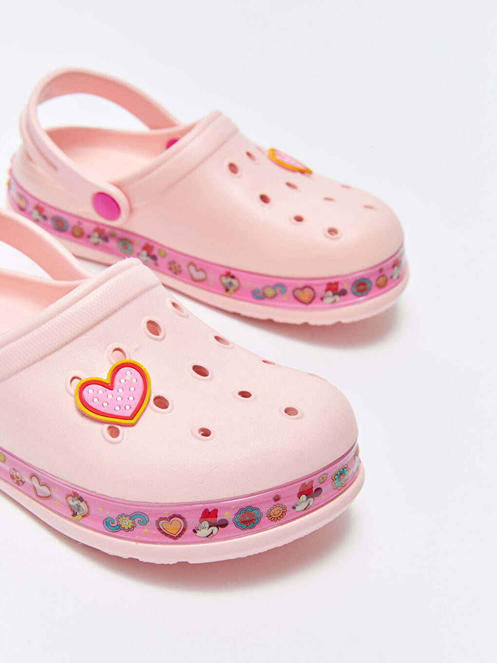 Pembe Tabanı Işıklı Kız Çocuk Sandalet-3