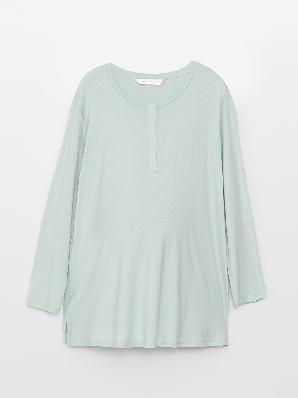 Crew Neck Plain Long Sleeve Maternity Pyjama Set-6