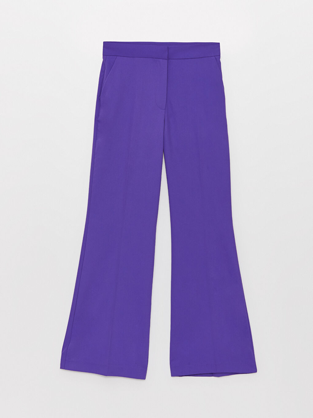 Regular Fit Flared Women's Trousers-5