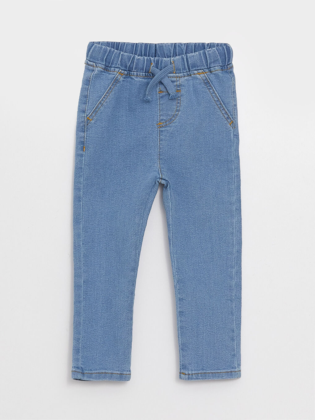 جينز للأولاد الرضع بخصر مرن أساسي-2