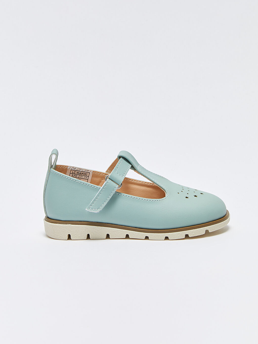 Yeşil Deri Görünümlü Kız Bebek Babet-1