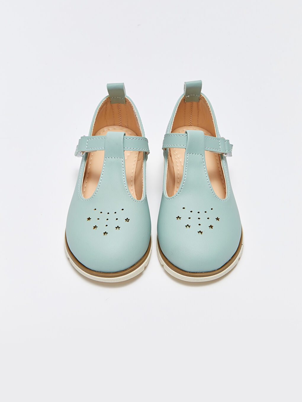 Yeşil Deri Görünümlü Kız Bebek Babet-2