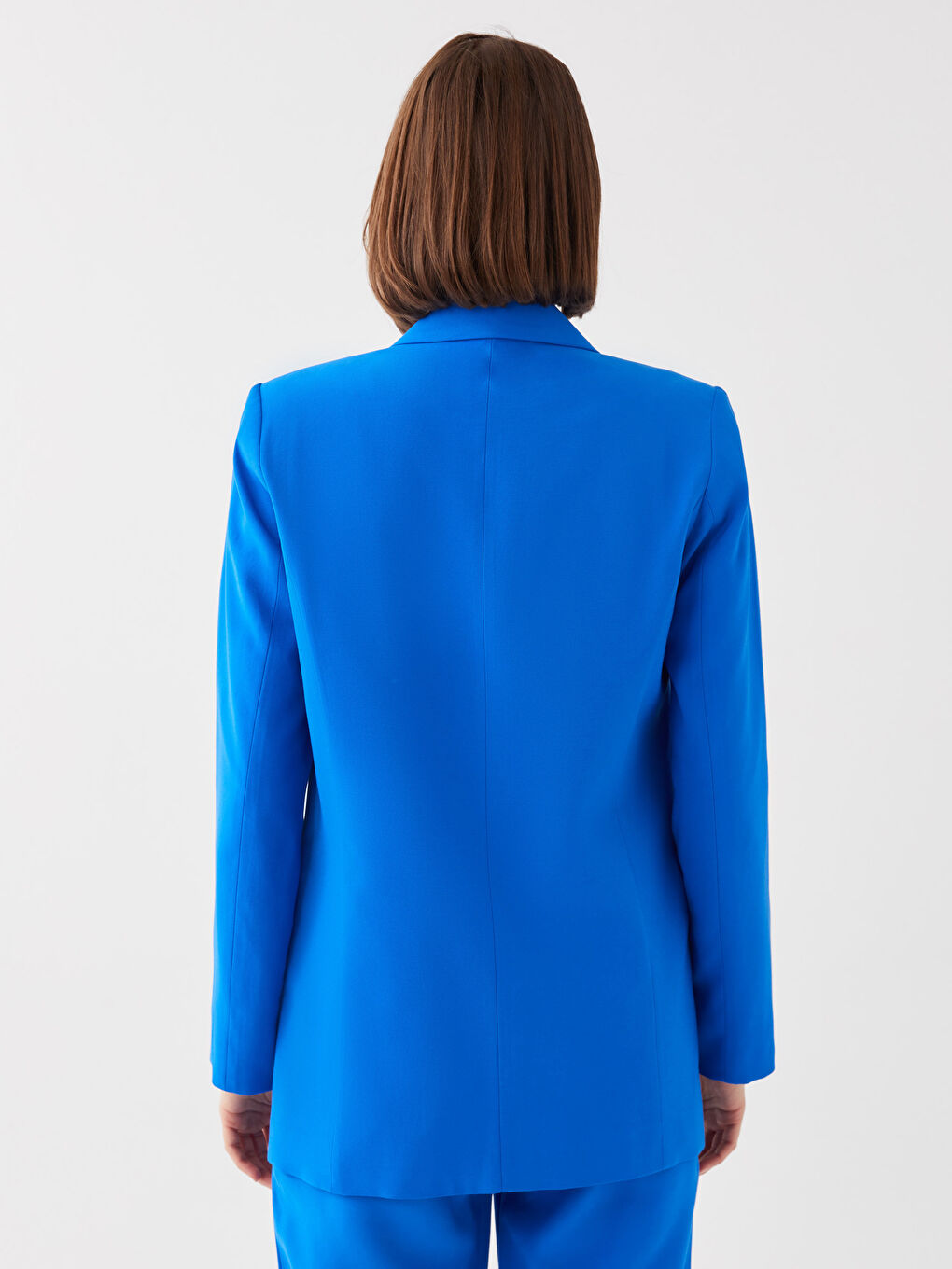 جاكيت بليزر كم طويل سادة للسيدات-4