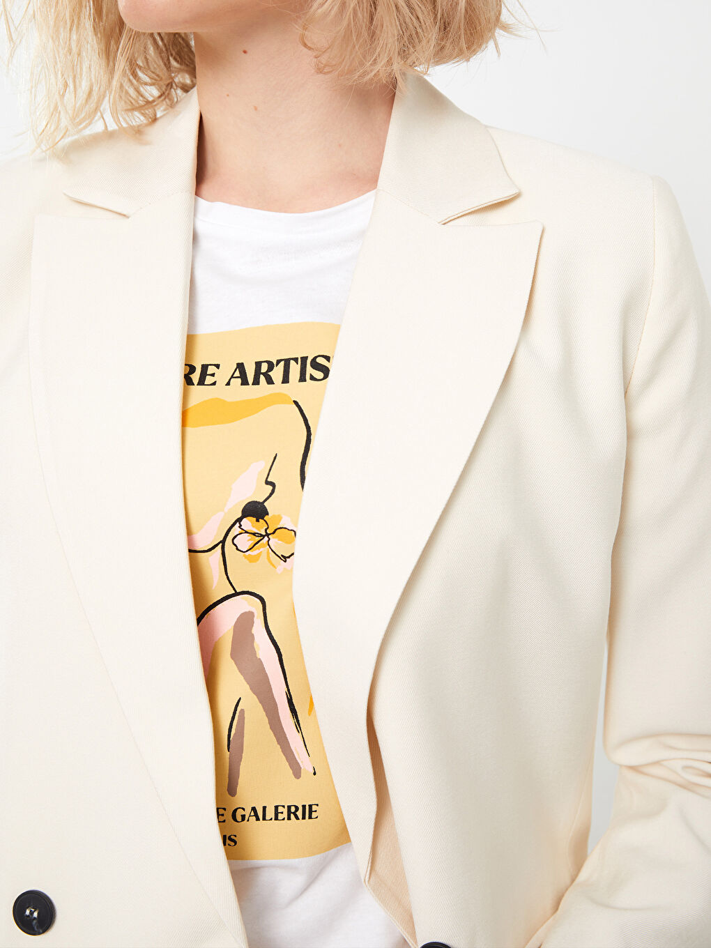 جاكيت بليزر كم طويل سادة للسيدات-3